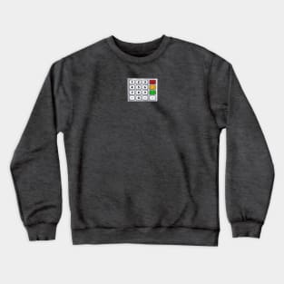 Number Keypad Crewneck Sweatshirt